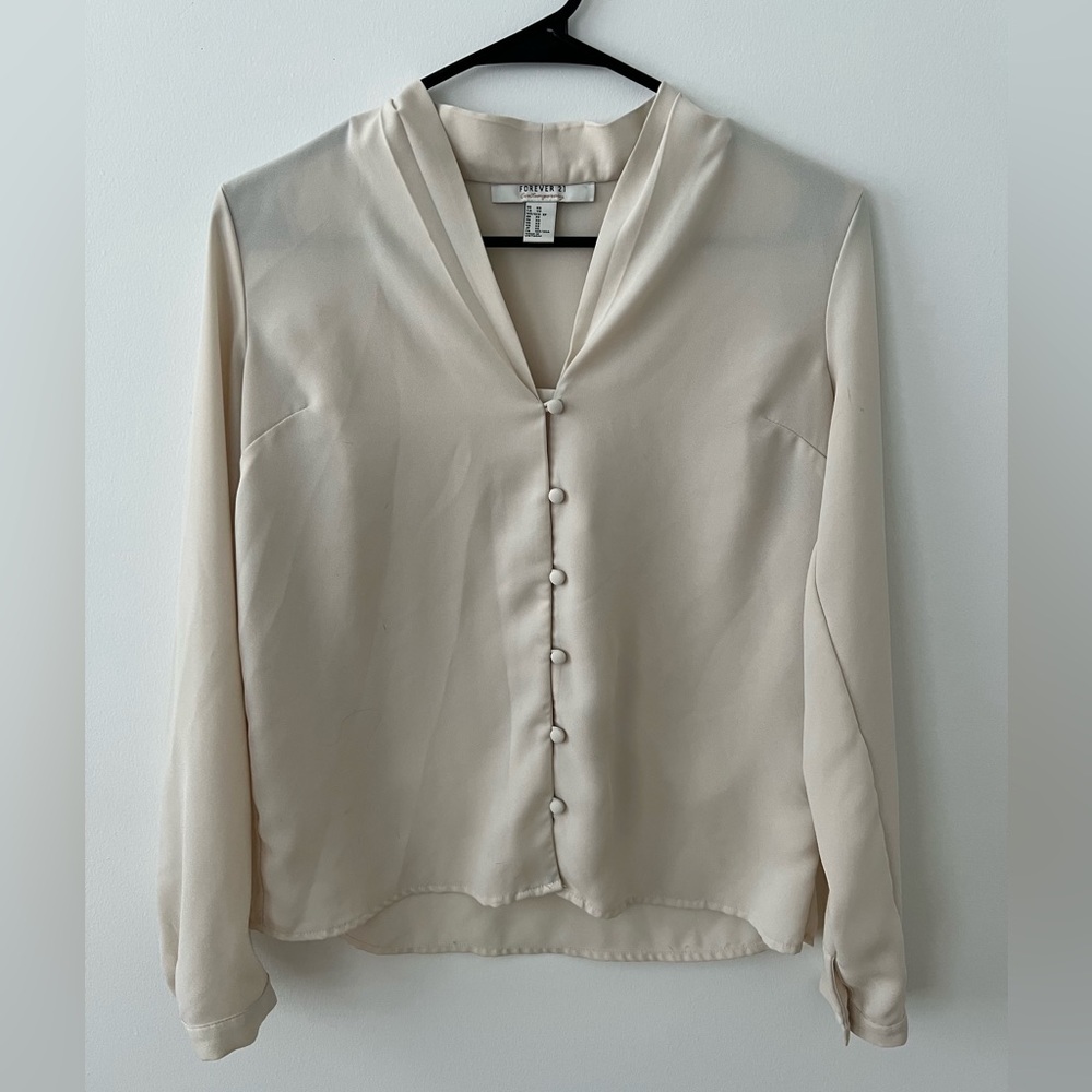Forever 21 semi sheer blouse